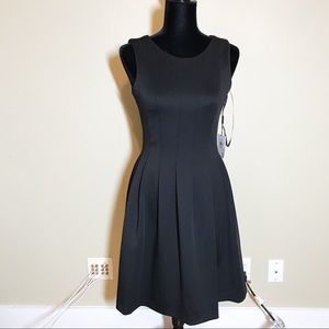 NEW Calvin Klein black sleeveless midi dress